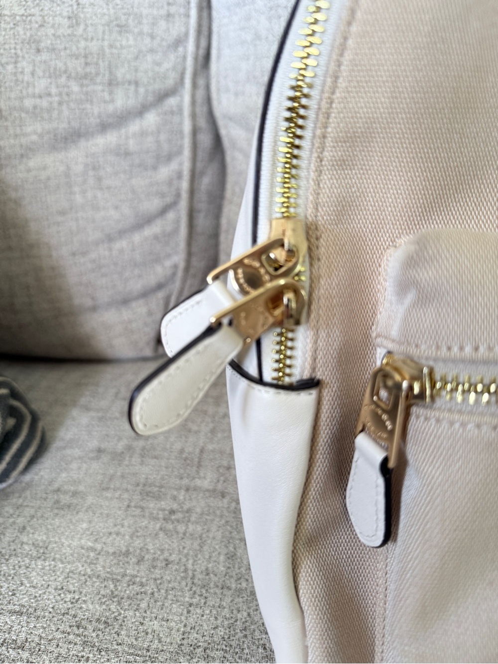 Coach Medium Charlie Backpack with varsity stripe. A must for summer essentials - Picture 6 of 8
